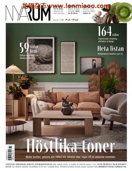 [瑞典版]Nya Rum 北欧室内设计PDF电子杂志 2021年11月刊